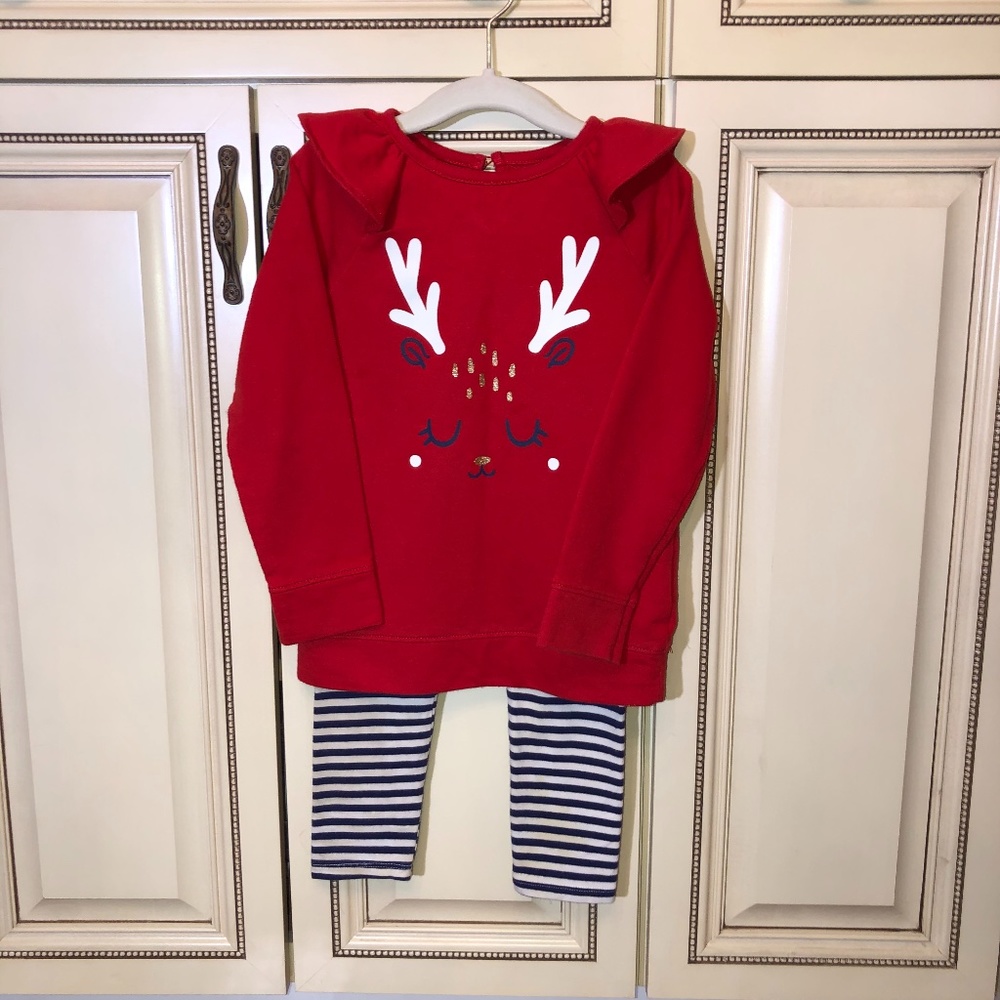 Cat & Jack Reindeer Holiday Outfit